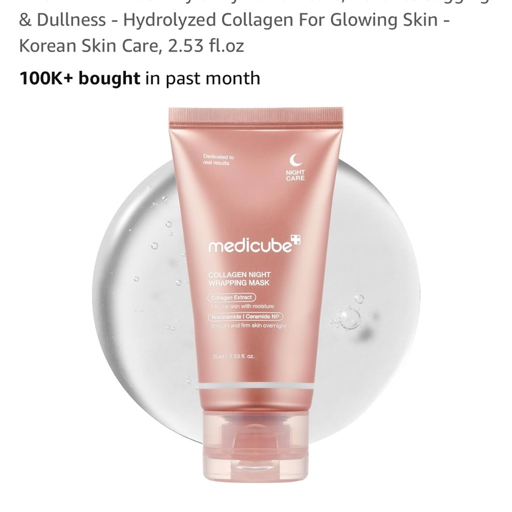 Collagen Night Wrapping Mask - Pink